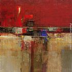 John Douglas Canvas Paintings - Crimson Wash